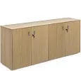 Офисный шкаф низкий (хром)