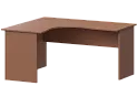 Письменный стол криволинейный, левый