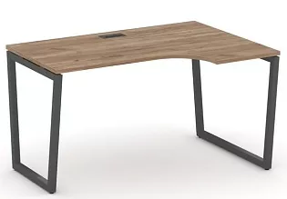 Стол рабочий эргономичный на T2-образных опорах 40х40 (Левый/Правый)