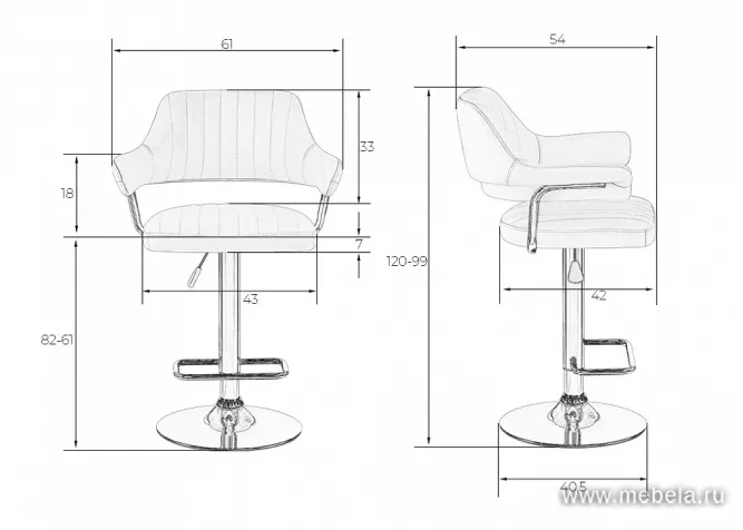 Барный стул Dr-5019 V