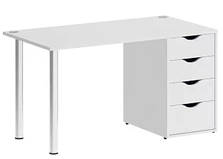 Стол компьютерный на металлокаркасе с тумбой