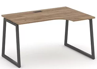 Стол рабочий эргономичный на T1-образных опорах 40х40 (Левый/Правый)