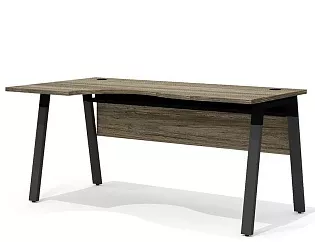 Стол эргономичный на металлокаркасе (левый)