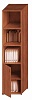 Офисный шкаф высокий узкий комбинированный