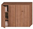 Офисный шкаф средний двойной глухой
