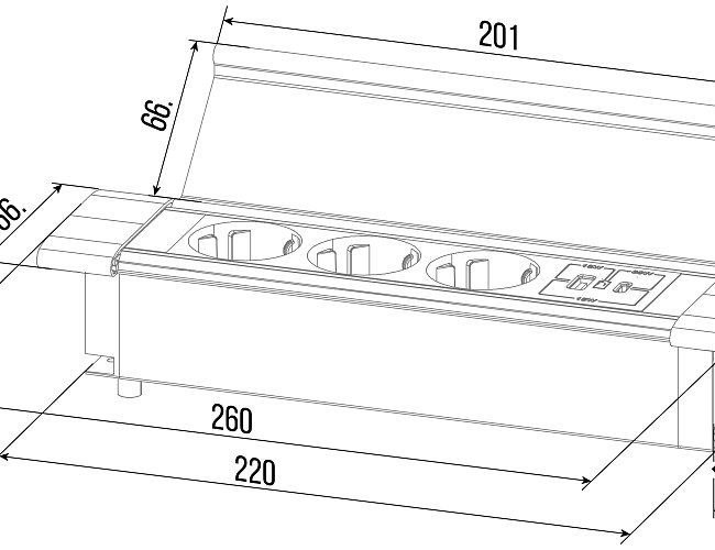 фото Блок розеток G4103Q-2AC №4