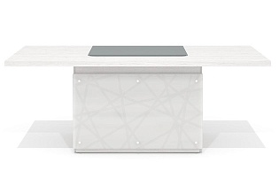 Стол руководителя с декор. траверсом